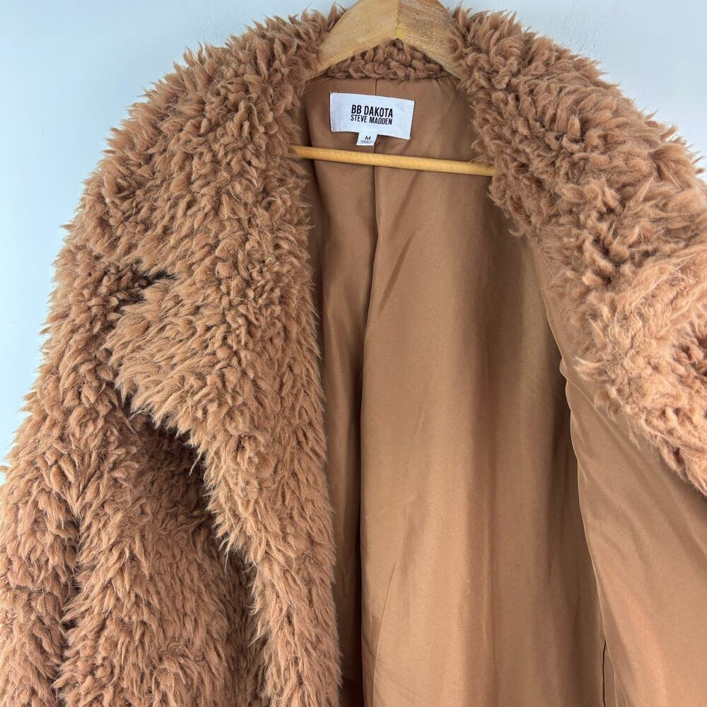 BB Dakota x Steve Madden Faux Fur Coat — “What’s the Fuzz About” Oversized M - Picture 6 of 9